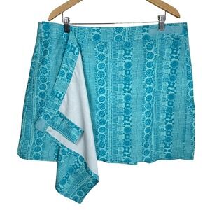 RipSkirt‎ Hawaii 2XL Blue Stretch Wrap Skirt Athletic Travel Swim Coverup